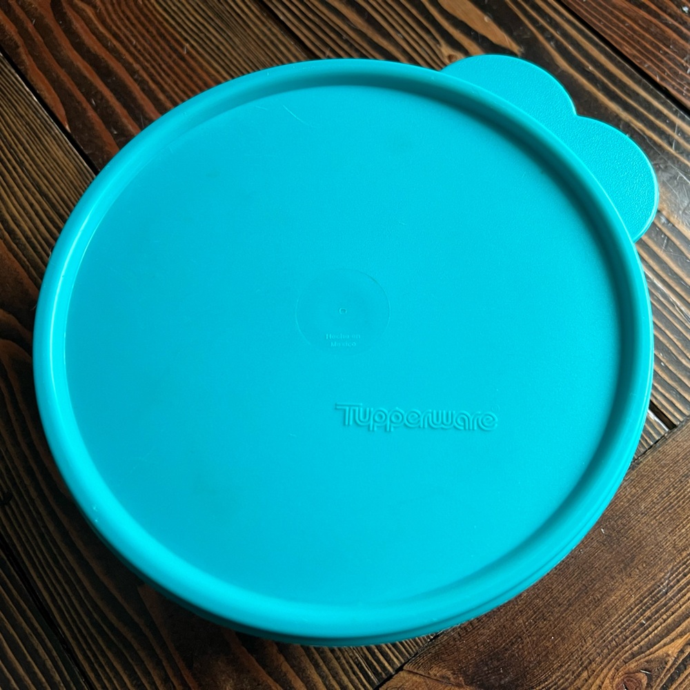 TUPPERWARE • Wonders Bowl blue green lid and container